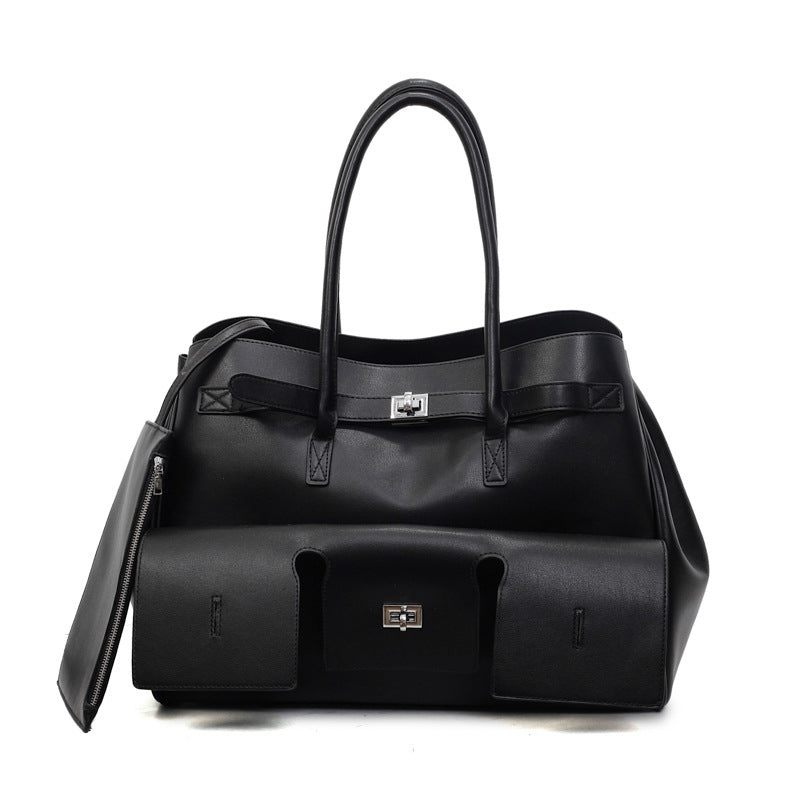 Neutral Hot Motorcycle Large Capacity Commuter One Combination Punk Wings Women's Shoulder Bag