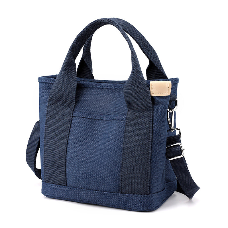 Zipper Niche Lady Portable Thickened Canvas Handbags