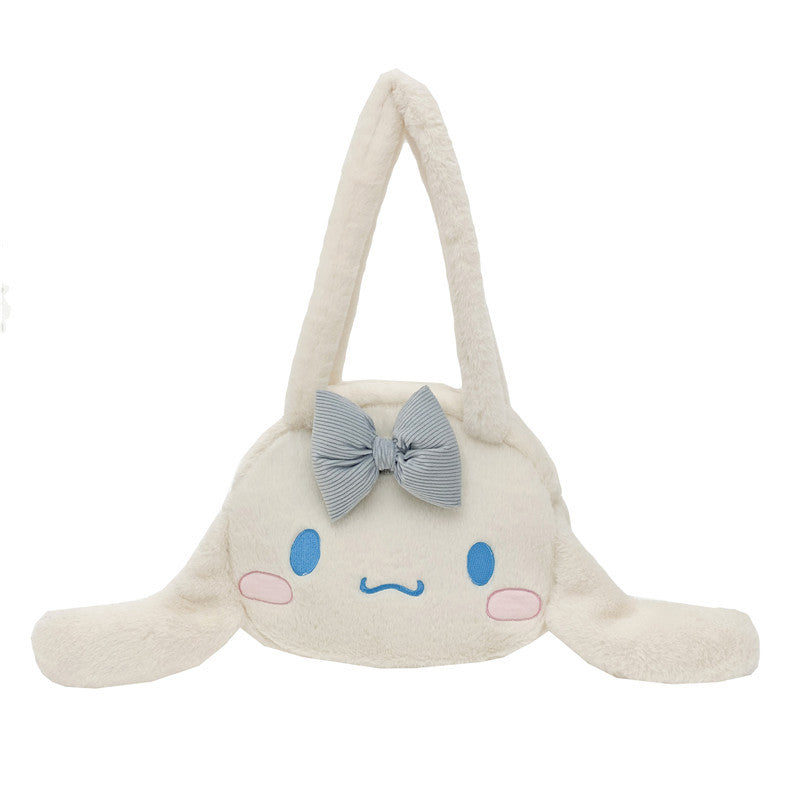 Super Cute Sweet Plush Single Rabbit Cartoon Large Handbags