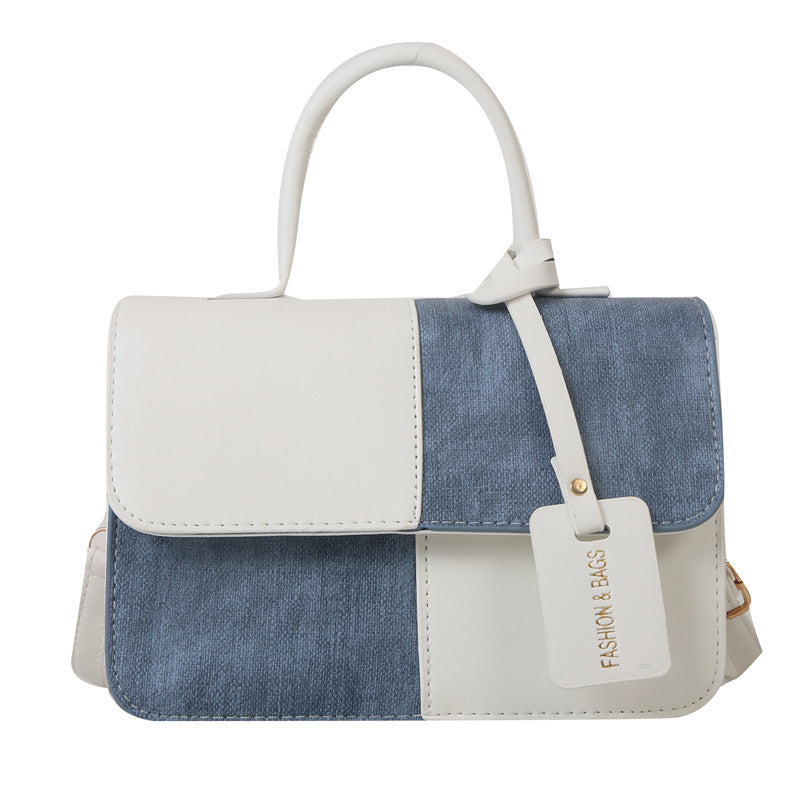 Women's Color Contrast Simple Autumn Tide Handbags