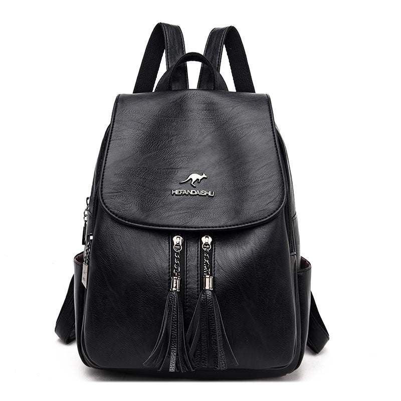 Female Versatile Large Capacity Soft Leather Bags