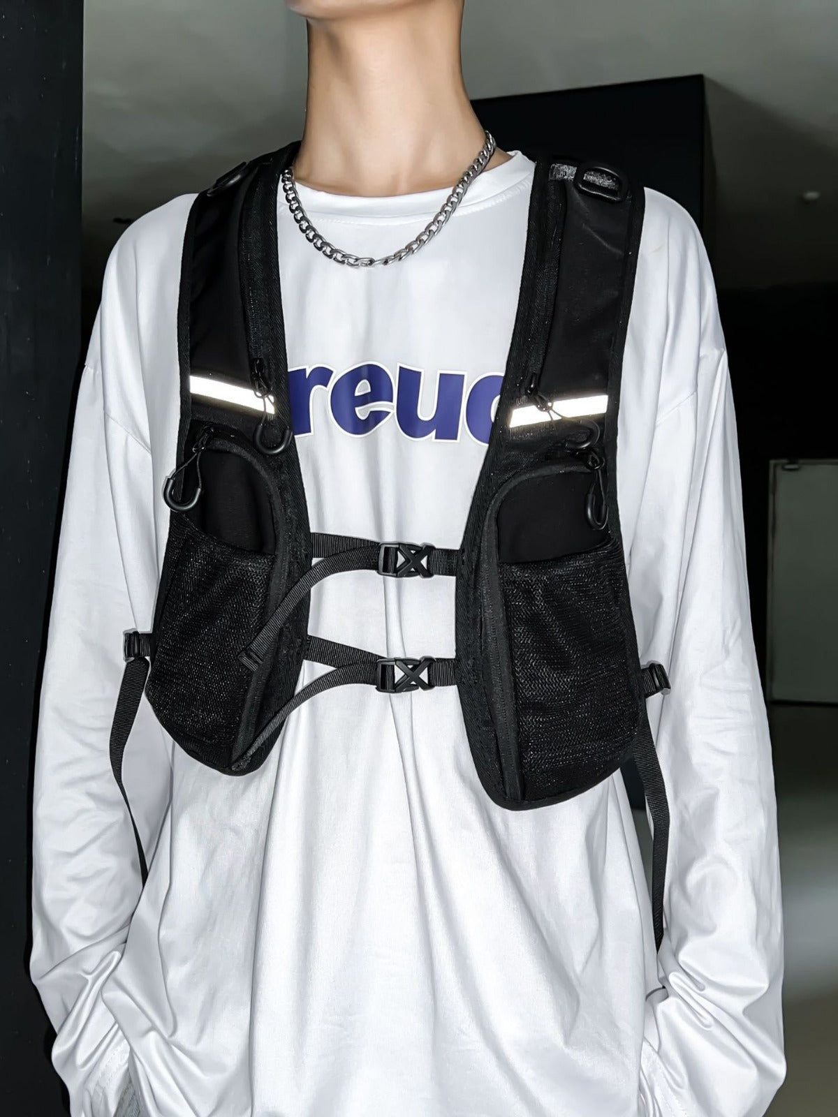 Men's Fashion Function Combat Vest Personality Bullet Bags