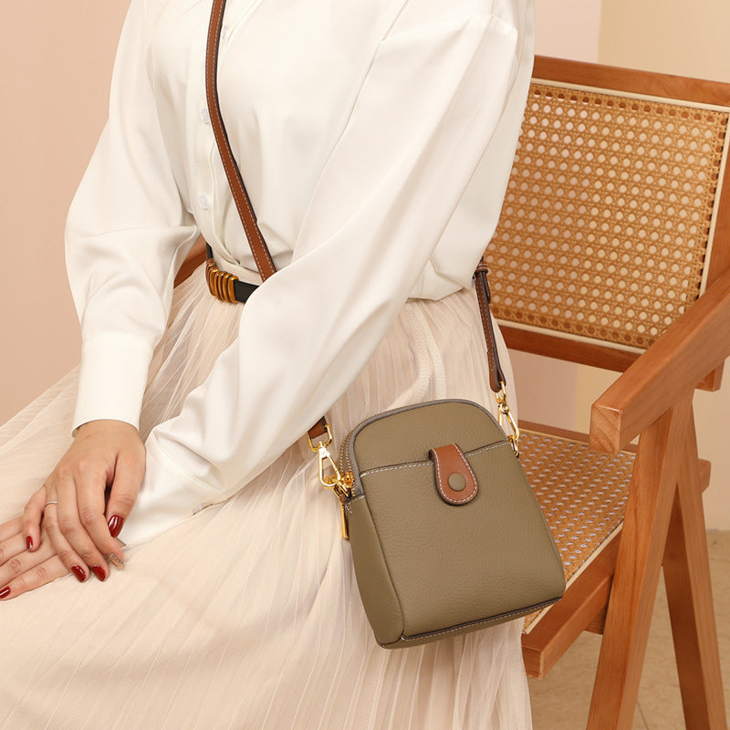 Women's Niche First Layer Leather Multifunctional Crossbody Bags