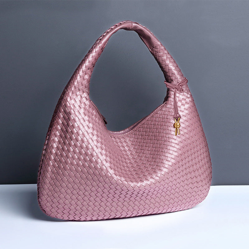 Women's Woven Trendy Large Capacity Korean Style Handbags