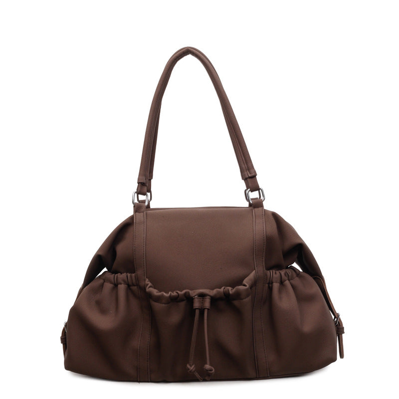 Capacity Soft Surface Versatile Commuter Simple Women's Shoulder Bag