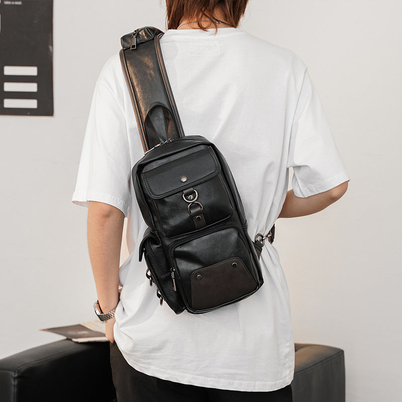Charming Men's Classy Glamorous Trendy Korean Men's Chest Bags