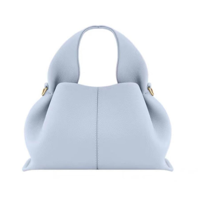 Women's French Niche Cloud Cowhide Dumpling Shoulder Bags
