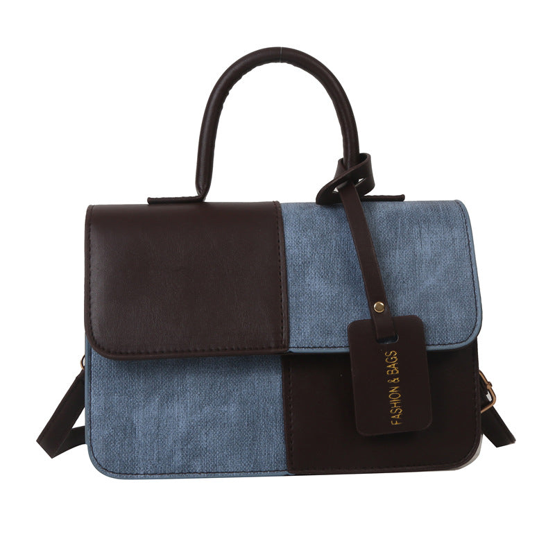 Women's Color Contrast Simple Autumn Tide Handbags