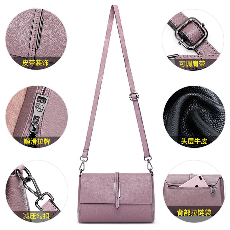 Women's Leather Trendy Summer Fashion Cowhide Single Shoulder Bags
