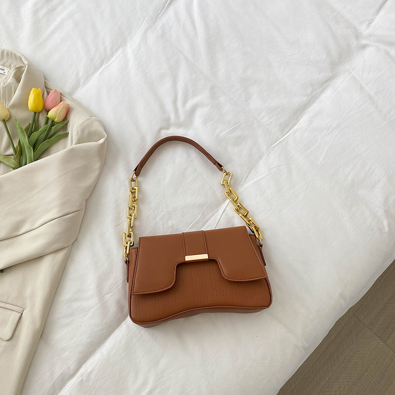 Women's Temperament Commute Chain Underarm Western Shoulder Bags