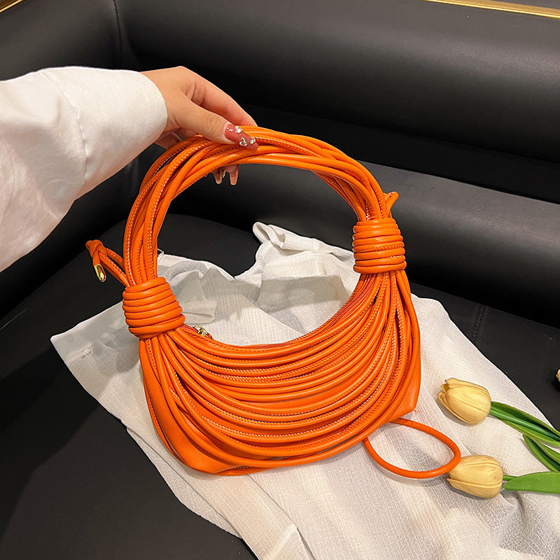 Women's Good Texture Woven Knot Multi Colors Crossbody Bags