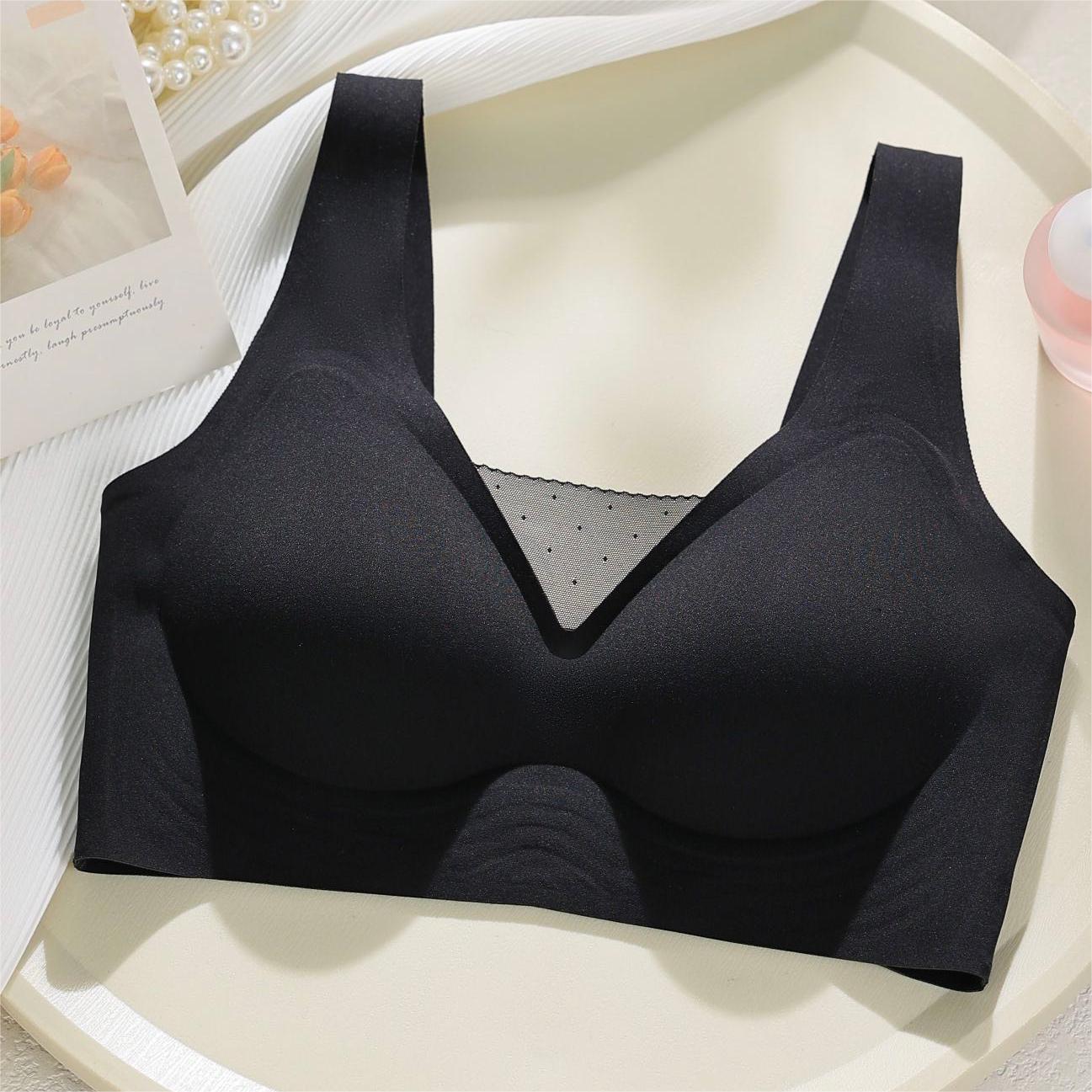 Women's Summer Seamless Underwear Adjustable Live Broadcast Big Chest Show Everyday Bras