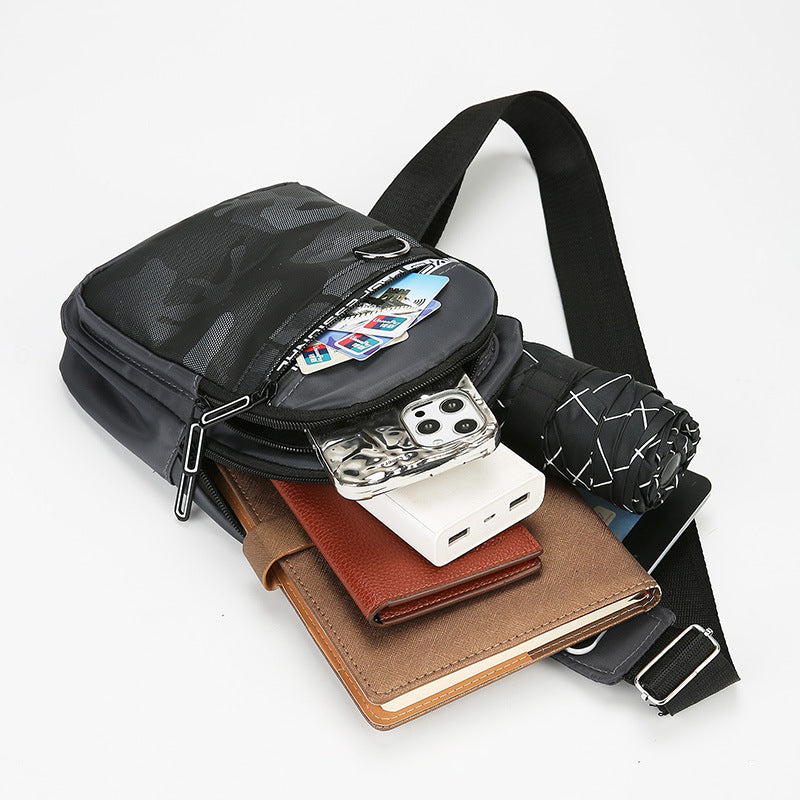 Men's Beautiful Riding Mobile Fashion Camouflage Men's Chest Bags