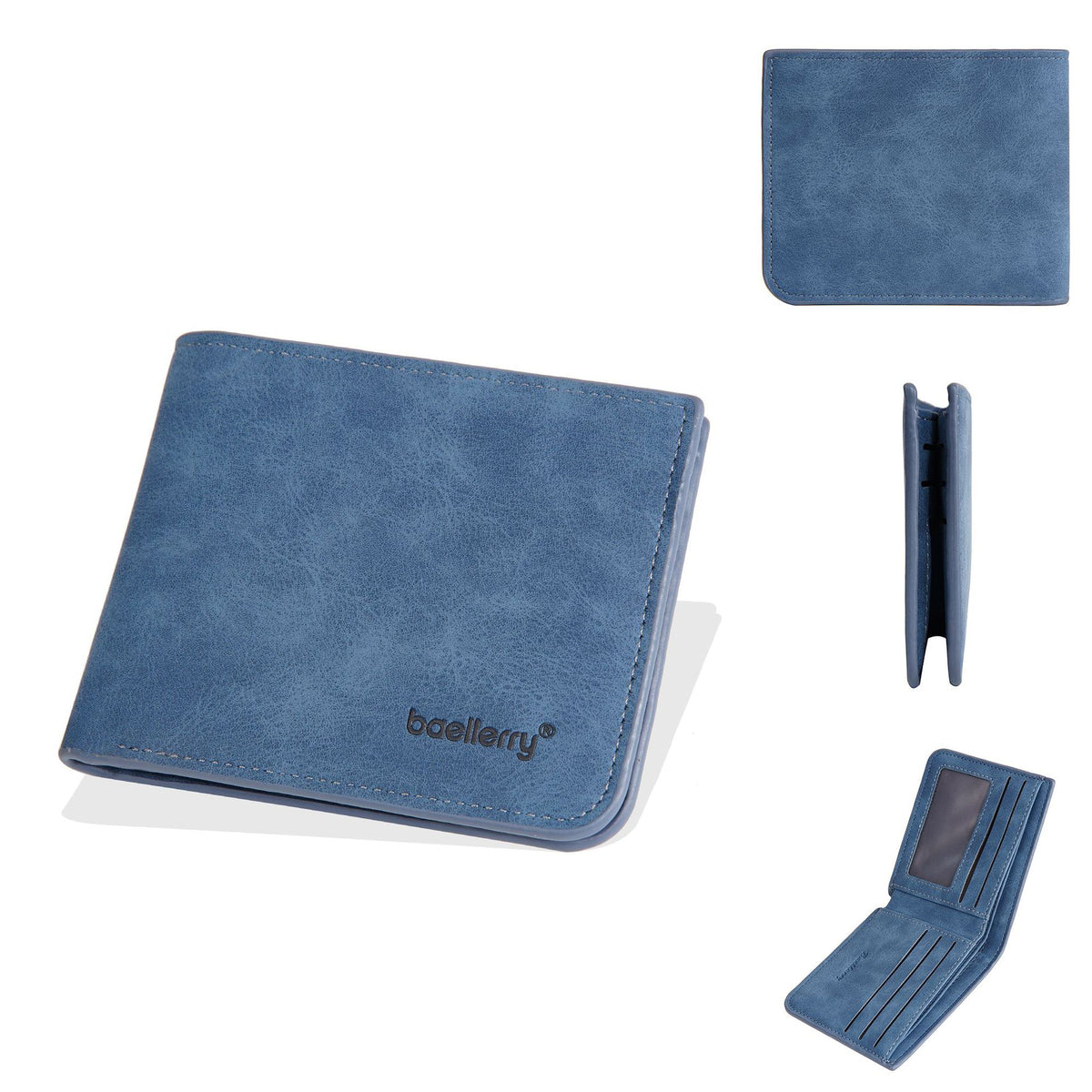 Men's Minimalist Multiple Slots Two Fold Horizontal Men's Wallet