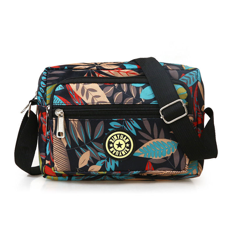 Women's Mother Nylon Cloth Flower Canvas Stall Bags