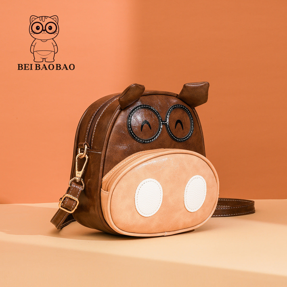 Source Female Childlike Cartoon Khaki Korean Shoulder Bags