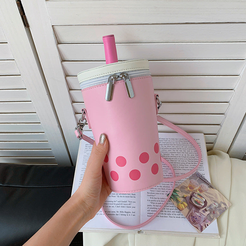 Women's Milk Tea Personalized Fashionable Korean Cute Backpacks