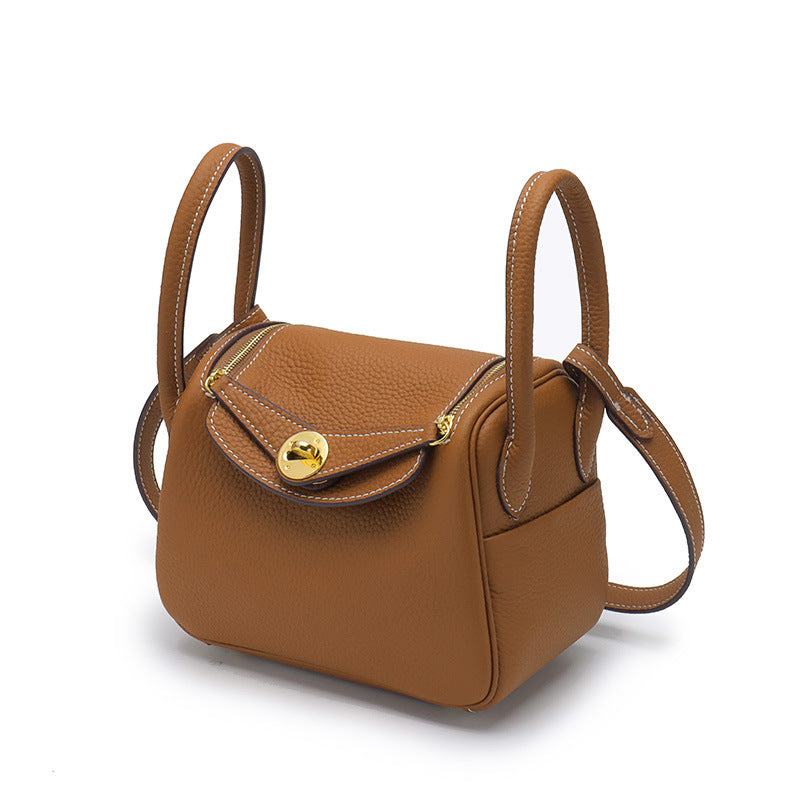 Layer Cowhide Lychee Pattern Lindy Doctor Genuine Shoulder Bags