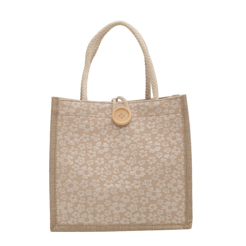 Women's Linen Western Style Out Hand Carrying Handbags