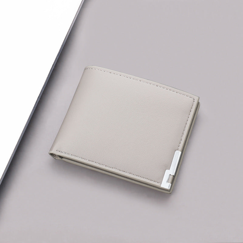 Men's Korean Short Fine Lines Fashion Men's Wallets