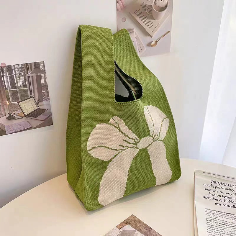 Casual Stylish Women's Knitted Wrist Single Handbags