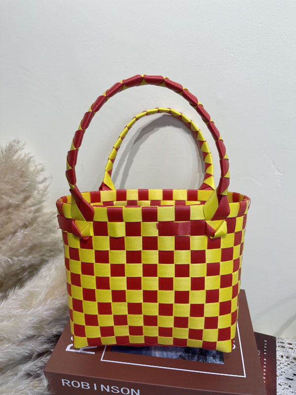 Woven Vegetable Basket Group Building Hand-made Wedding Companion Handbags