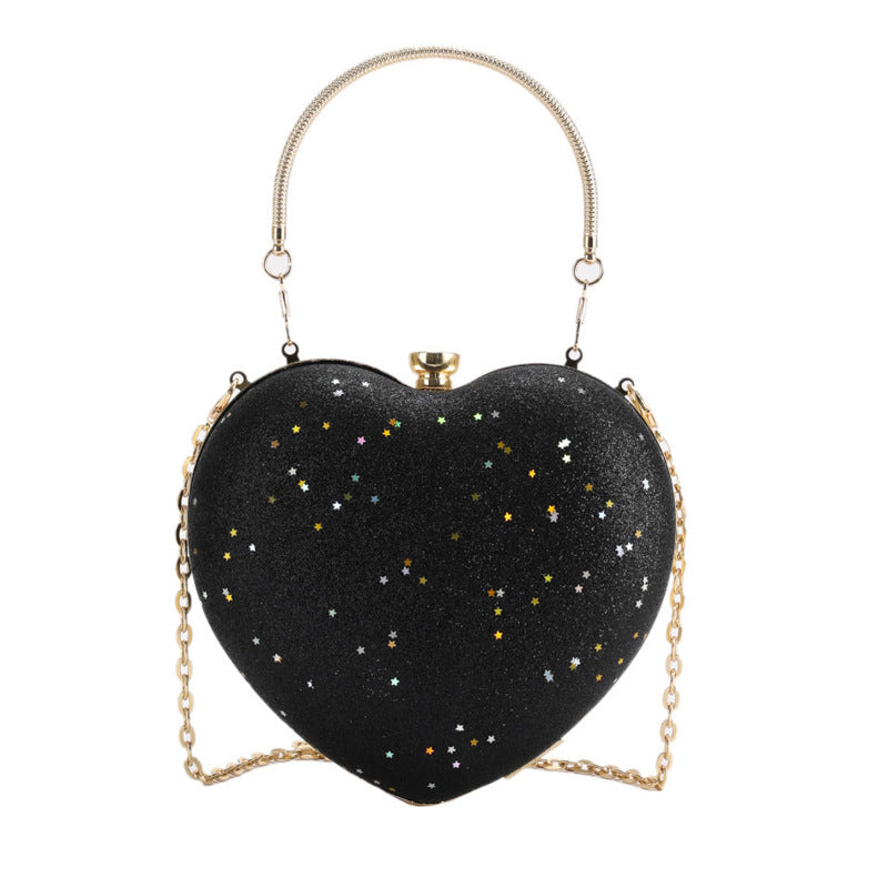 Women's Fashion Trendy Popular Dinner Elegant Heart Shoulder Bags