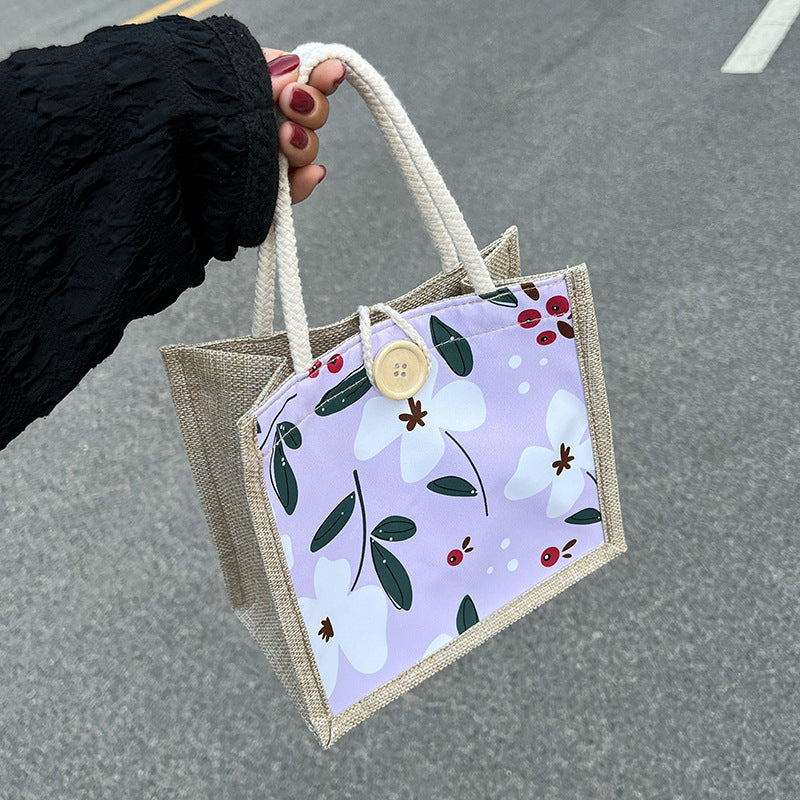 Out Durable Portable Lunch Box Female Hand Carrying Handbags