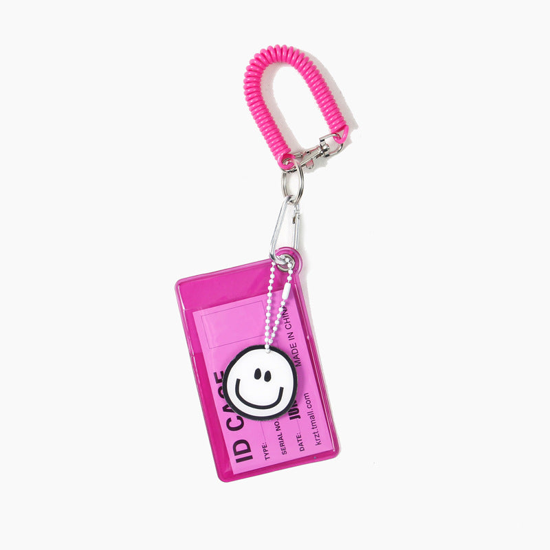 Transparent Candy Color Bus Pass Design Document Card Holder