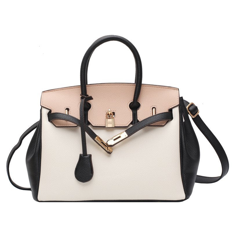 Women's Cool Contrast Color Large Capacity Totes Crossbody Bags