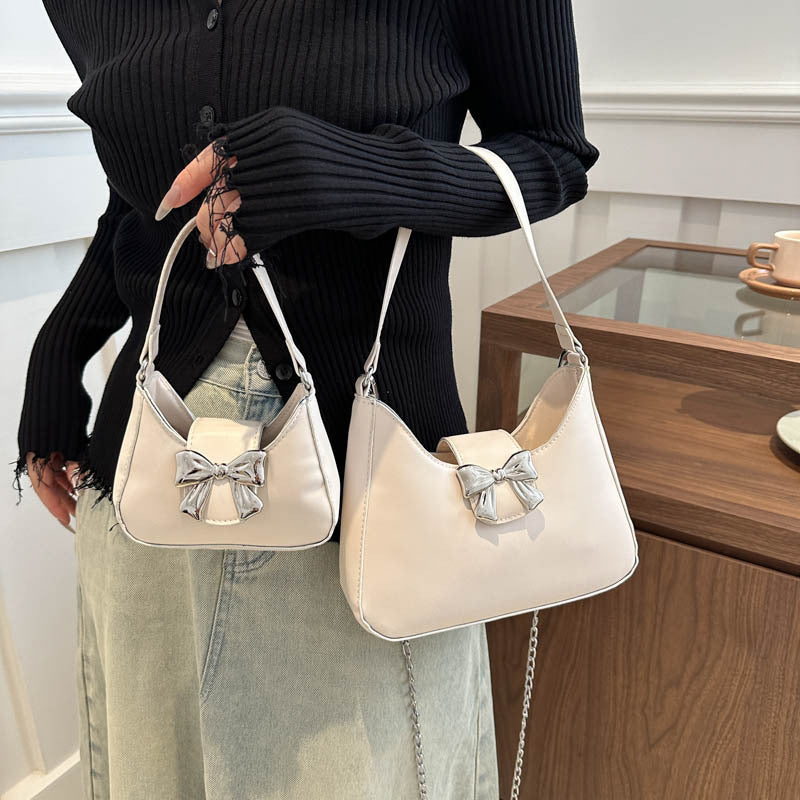 Women's Fashion Bowknot Decorative Spring Popular Chain Crossbody Bags