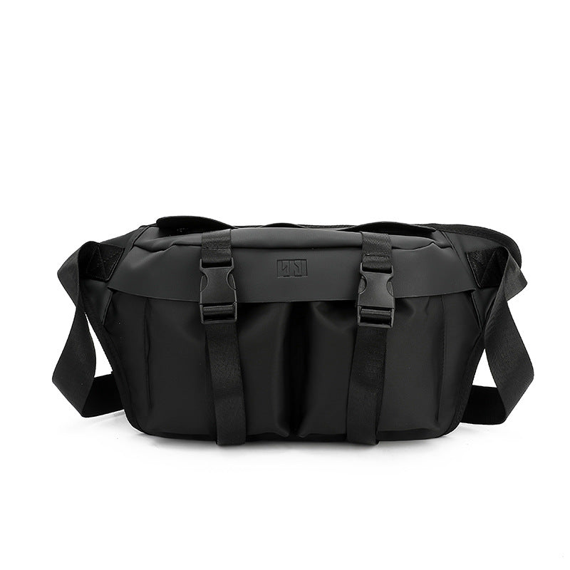 Men's Hong Kong Style Trendy Slanted Large Capacity Leisure Working Bags