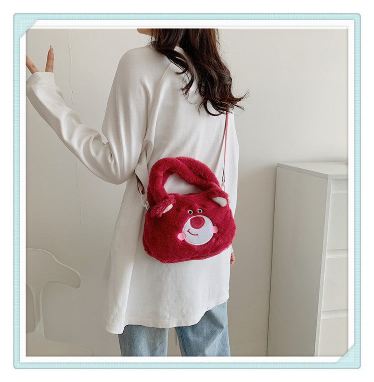 Elegant Women's Plush Clow Make-up Cute Bags