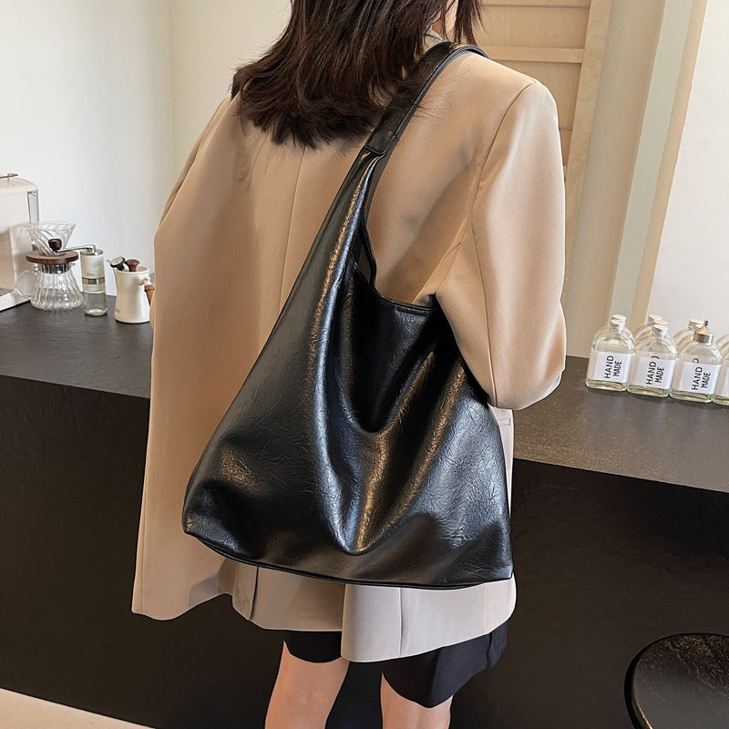 Women's Korean Style Underarm Large Capacity Commuter Shoulder Bags
