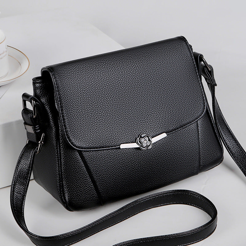 Charming Women's Soft Leather Mother Simple Crossbody Bags