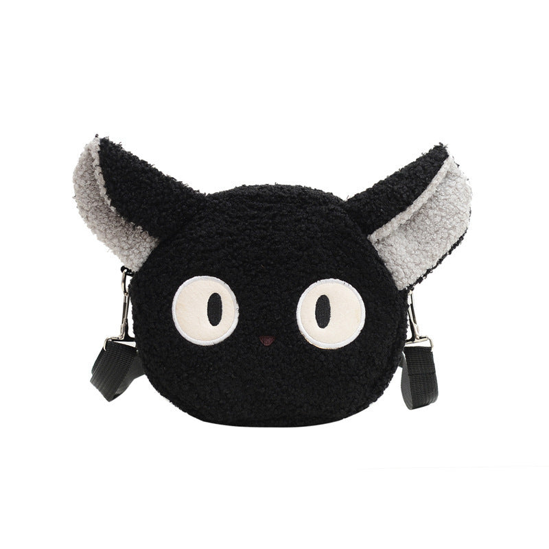 Women's Pouch Cartoon Mobile Cute Round Zipper Bags