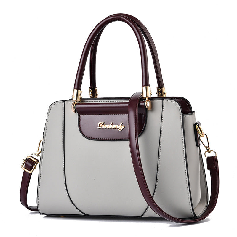 Women's Fashion Large Capacity Korean Style Contrast Shoulder Bags