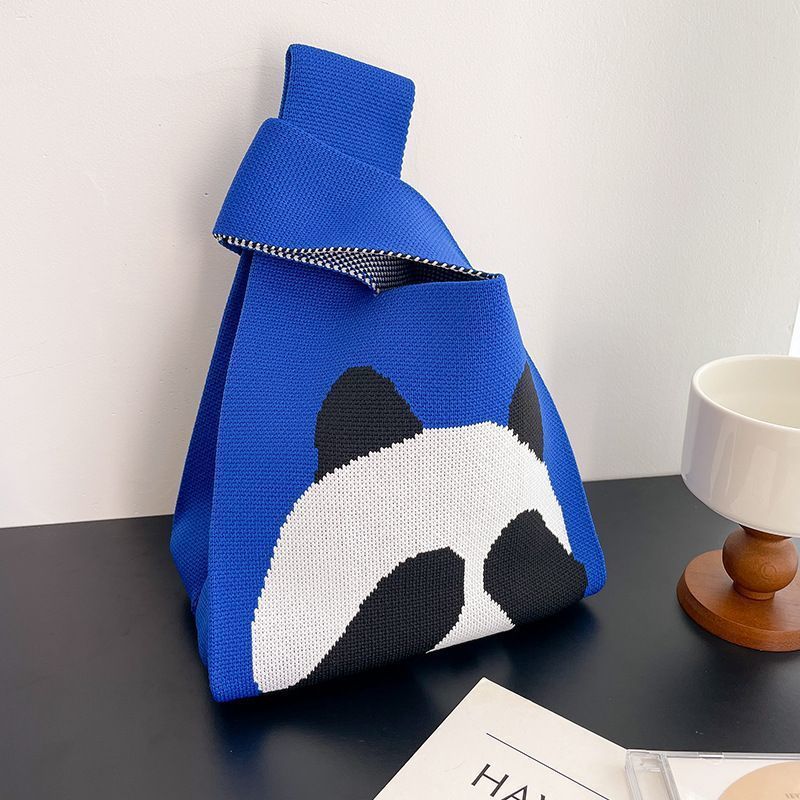 Treasure Series Panda Knitted Cute Souvenir Handbags