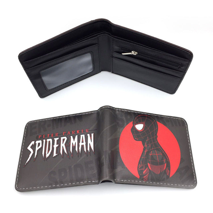 Men's Heros Short Black Spider Green Less Ladies Wallets