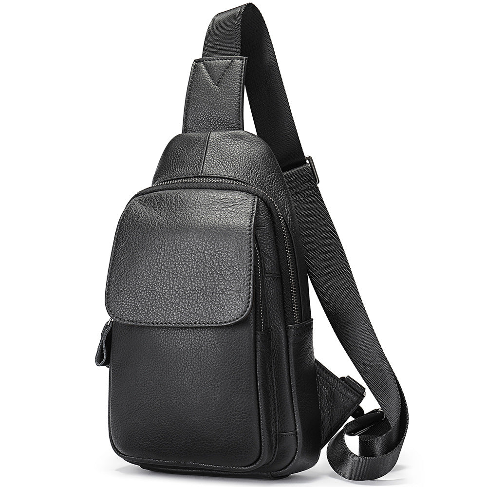 Men's Fashion Leather First Layer Cowhide Business Bags