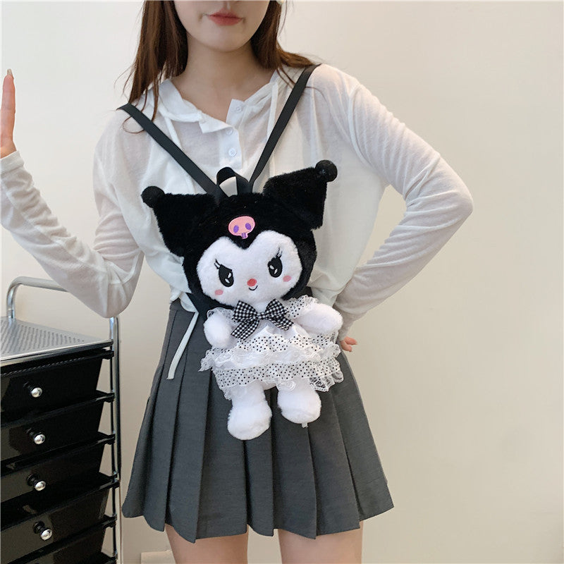Casual Plush Cartoon Cute Clow Gift Backpacks
