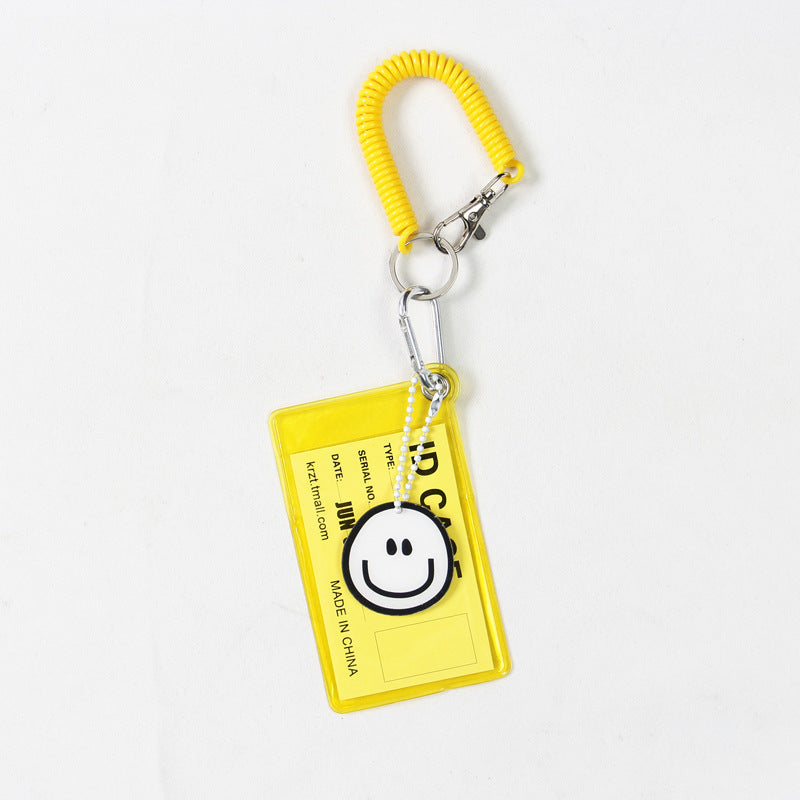 Transparent Candy Color Bus Pass Design Document Card Holder