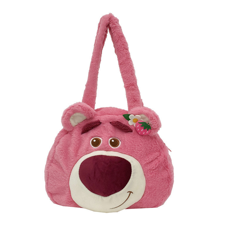 Strawberry Bear Plush Large Capacity Cute Shoulder Bags
