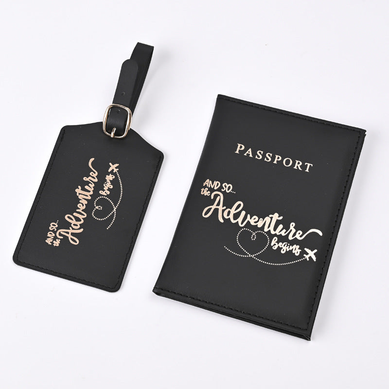 Brave Adventure Bronzing Passport Cover Ticket Luggage