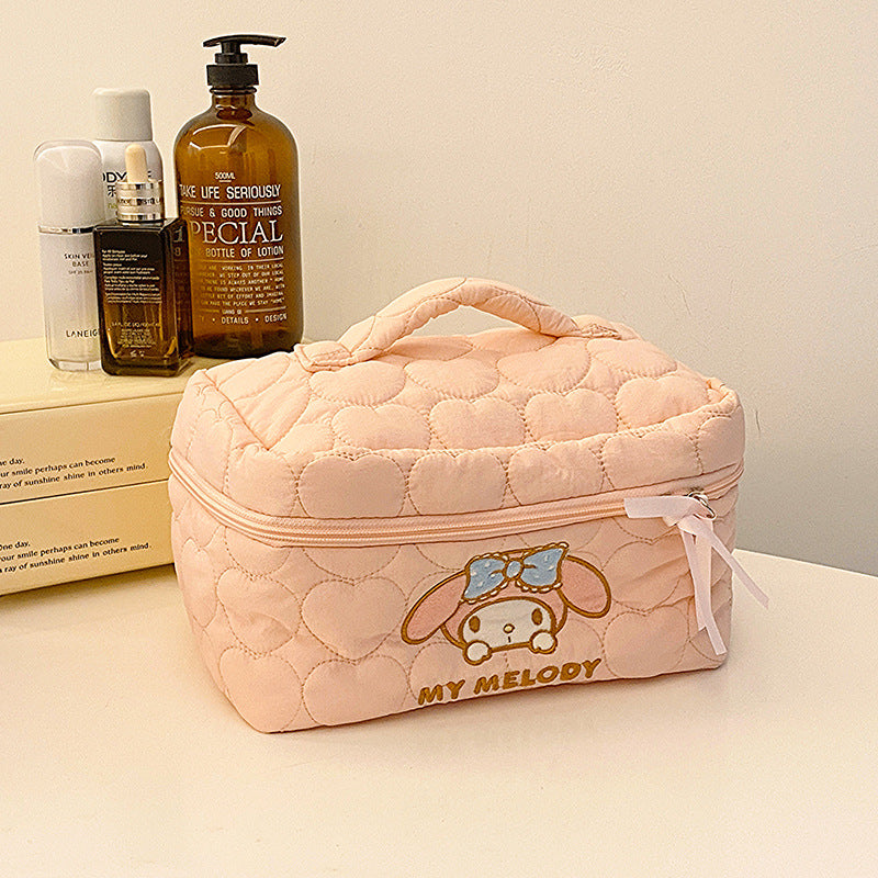 Cream Down Soft Cloud Large Capacity Cosmetic Bags