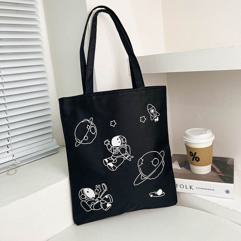 Women's Korean Style Trendy Large Capacity Canvas Autumn Shoulder Bags