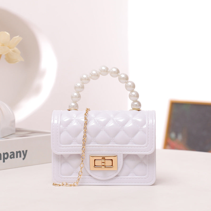 Color Pearl Clutch Mini Silicone Gel Shoulder Bags