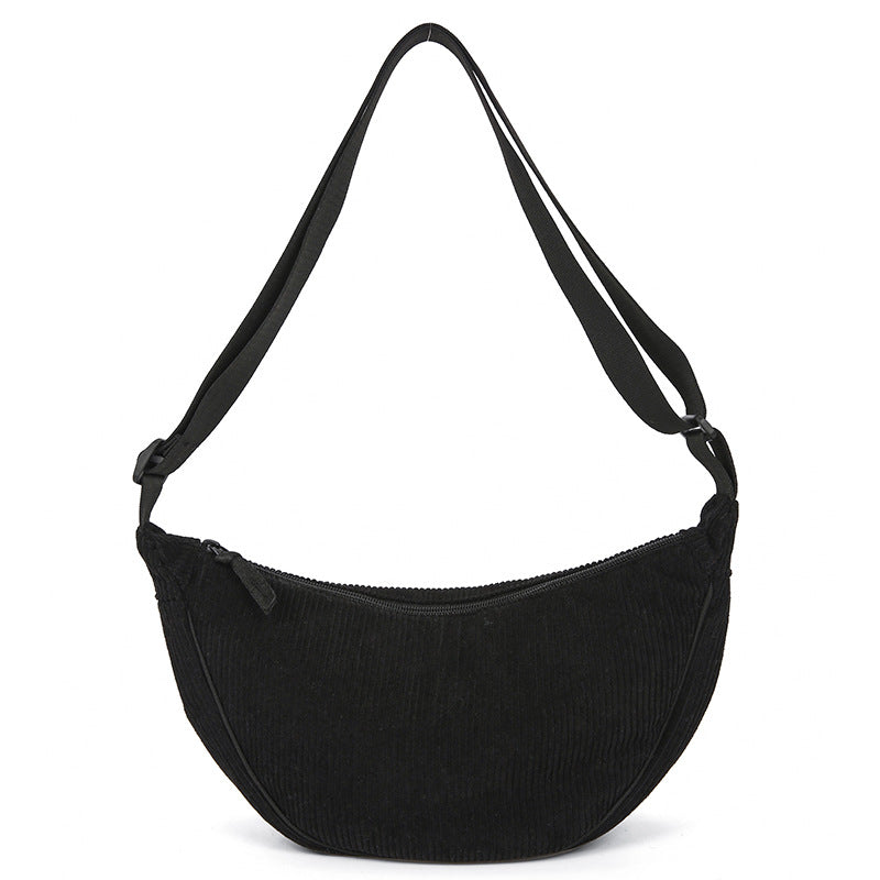 Women's Creative Dumpling Corduroy Hand Holding Crossbody Bags