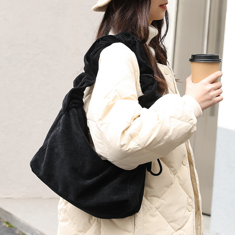 Women's Leisure Artistic Canvas Retro Corduroy Fashion Crossbody Bags