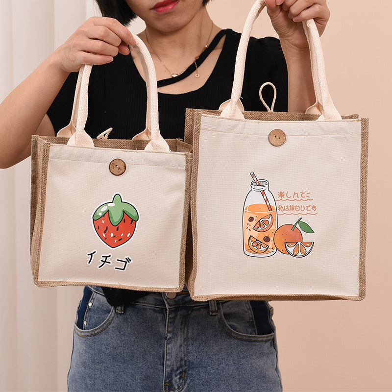 Blank Canvas Painting Jute Cotton Linen Handbags